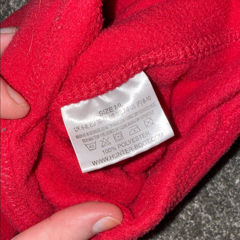 Hunter Red Fleece Boot Inserts - Picture 2 of 2